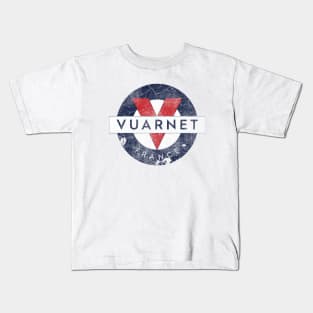 Distressed Vuarnet Original Art Kids T-Shirt